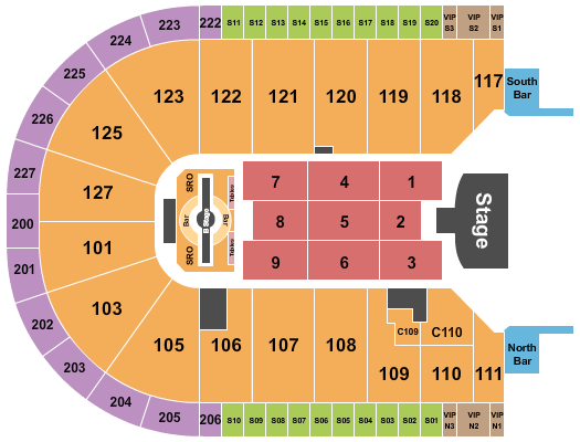 Acrisure Arena Justin Timberlake Seating Chart